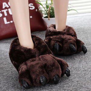 Indoor Furry Bear Slippers