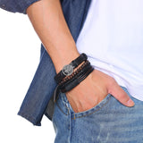 4pc. Leather Bracelets for Men