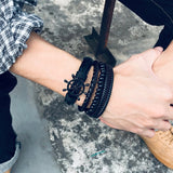 4pc. Leather Bracelets for Men