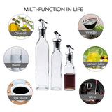 Transparent Glass Cruet Bottle