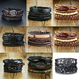 4pc. Leather Bracelets for Men