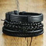 4pc. Leather Bracelets for Men