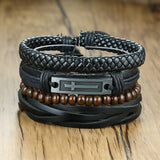 4pc. Leather Bracelets for Men