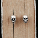 Sterling Silver Skull Stud Earring