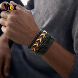 4pc. Leather Bracelets for Men