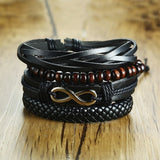 4pc. Leather Bracelets for Men