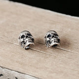 Sterling Silver Skull Stud Earring