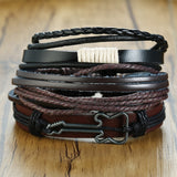 4pc. Leather Bracelets for Men