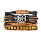 4pc. Leather Bracelets for Men