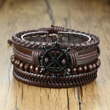 4pc. Leather Bracelets for Men