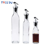 Transparent Glass Cruet Bottle