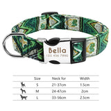 Nylon Dog Collar w/Engraved ID Tag