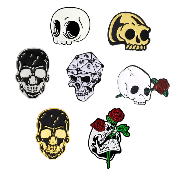 Skull Series Enamel Pins