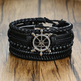 4pc. Leather Bracelets for Men