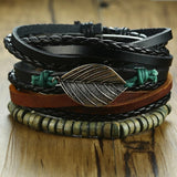 4pc. Leather Bracelets for Men