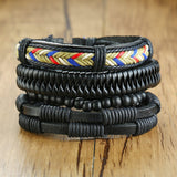 4pc. Leather Bracelets for Men