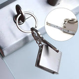 Stainless Steel Key Ring Tape Measure