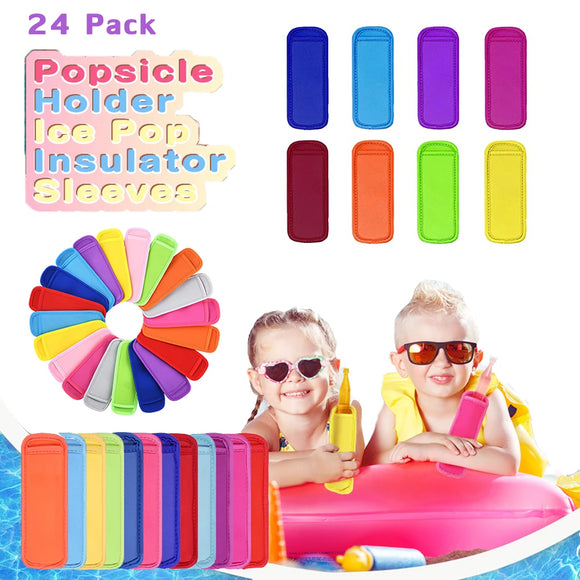 24Pcs Popsicle Sleeves