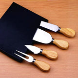 4pcs Bamboo Cheese Knives