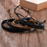 4pc. Leather Bracelets for Men