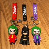 Anime Batman and Joker Keychain