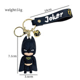 Anime Batman and Joker Keychain