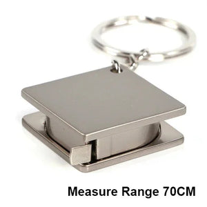 Stainless Steel Key Ring Tape Measure