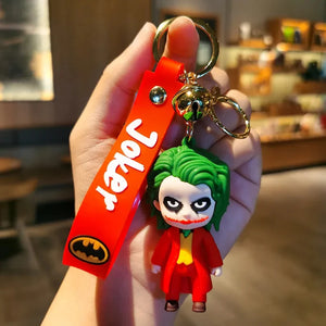 Anime Batman and Joker Keychain