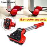 Set of 5 Heavy-Duty Furniture Lifter Mover Rollers.