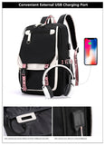 USB Port Canvas Backpack