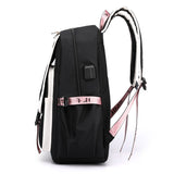 USB Port Canvas Backpack