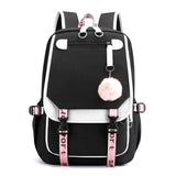 USB Port Canvas Backpack