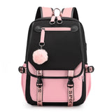 USB Port Canvas Backpack