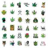 Funny Leaves Stickers 10/50/100pcs. set